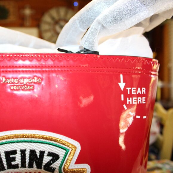 NWT Heinz X Kate Spade New York Large Tote and Key Fob STUNNING! - Picture 4 of 15